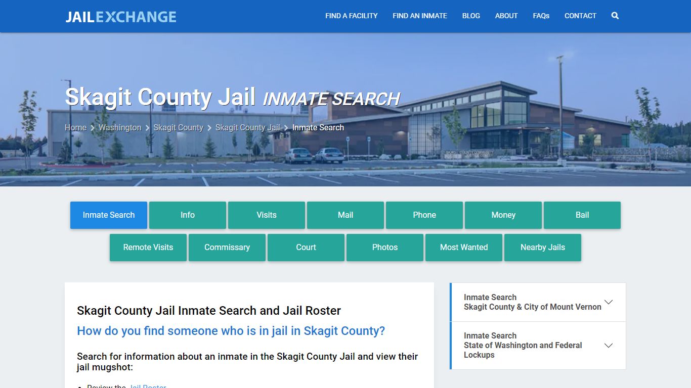 Inmate Search: Roster & Mugshots - Skagit County Jail, WA